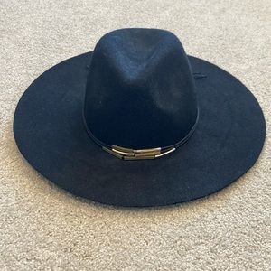 Nordstrom BP Wool Hat w/Gold Metal Detail